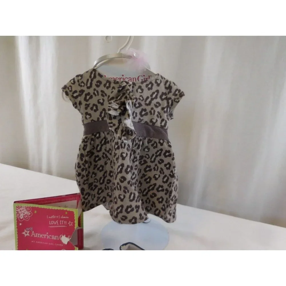 American‎ Girl Retired Sweet Savannah Dress Outfit Headband, Shoes & Charm